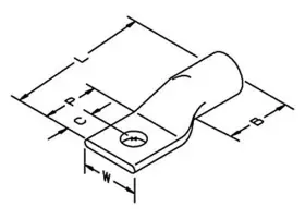 35kv-600kcmil-green 3m 31068 - Copper One Hole Long Barrel Lug-up To Pack Of 6