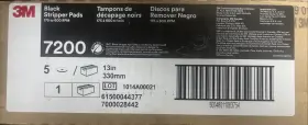 7200plg-13 3m 13 Inch Black Stripper Pad 7200 5/case