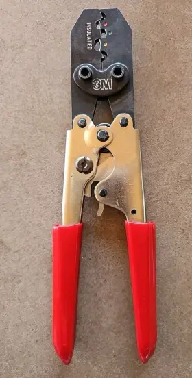 Tr-490 3m Scotchlok Hardened Steel Ratchet Tool Hand Crimp 10-22 Awg Side