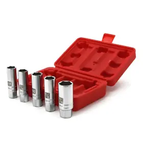 A7655f A Abigail 5pcs Magnetic Spark Plug Socket Set 14mm 16mm 3/8 Inch Drive Thin Wall Sockets