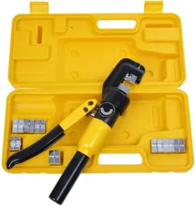 A7910f A Abigail 10 Ton Hydraulic Hand Crimper Tool Set For Stainless Steel Cable Yellow