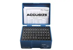 Accusize Industrial Tools 641799808691 0.011ftft To 0.060ftft 50 Pc Steel Plug Pin Gage Set Min