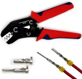 Ah 705353300912 Crimping Tool With Ratchet Ratcheting Wire Crimper For Open Barrel Termina