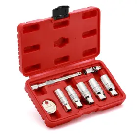 Ar573 Airtoon 8-piece 3/8 Inch Drive Spark Plug Socket Set With Gapper U