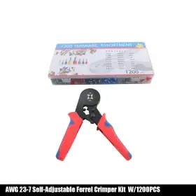 Apo309744 All-carb Awg 23-7 Ferrule Crimping Tool Kit 1200pcs Wire Terminals Crimp Connectors