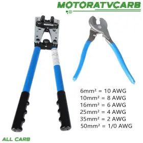 Mot2510186 All-carb Battery Cable Lugs Wire Crimping Tool And Cutter For 6-50mm