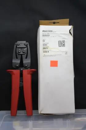 E110.000 Altech Corp. 8 1/2 Inch Ferrule Front Entry Ratcheting Crimper #26-10 Awg