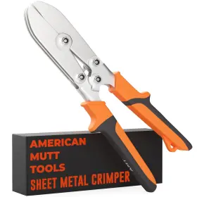 24ga American Mutt Tools 850032520058 5 Blade Sheet Metal Crimper Tool With Ergonomic Grip Inch Crimp Ste