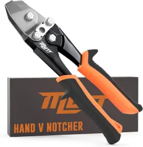 Th105-106 American Mutt Tools 30 Sheet Metal Notcher For Hvac - Professional V With Sprin