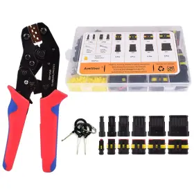 Amliber 734931620586 709pcs 43 Kits Waterproof Automotive Wire Connectors With Ratcheting
