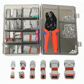 Dt-212 Amliber 212pcs 12 Kits Dt Connector With Crimping Tool And Terminal Removal For De