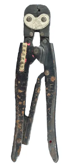 45456 Amp Type-f 18-16 Awg Ratchet Hand Crimper Crimping Tool Double Action Black