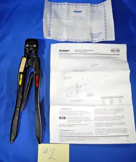 47386 Amp 22-16 Hand Crimper Crimping Tool With Paperwork Very Nice Shape