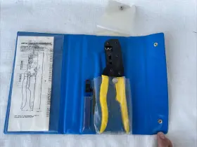 603544-1 Amp Ratcheting Crimper Kit Designed To Terminate Mate-n-lok 18-24 Awg