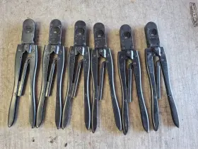 90180-1 Amp Lot Of 6 Hand Crimping Tool Type F 22-18 16