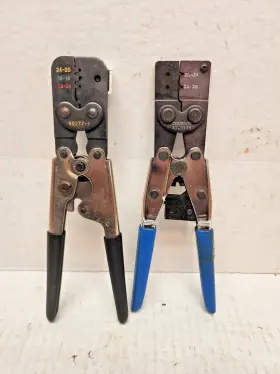 90277-1 Amp Lot 2 Crimp Tool Hand Crimper 24-20 18-16 28-24 Awg Free Shipping
