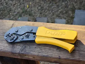 9322c Amp Crimping Pliers Usa Yellow Handle Electrician Crimper