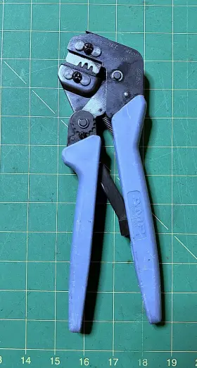 B-9341 Amp Pro-crimper Die Crimp Tool Blue Made In Usa