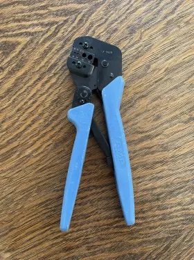 H-9924 Amp F-9928 Ratcheting Crimper With Rg 58 59 Die Insert Made In Usa