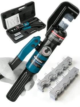 Amzcnc 079747127196 Hand Operated Hydraulic Crimping Tool Range 12 Awg-2/0 Awg For Cable L