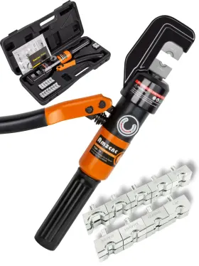 Amzcnc 723616108525 1/8 Inch Wire Rope Crimping Tool Hydraulic Kit - 12 Awg To 2