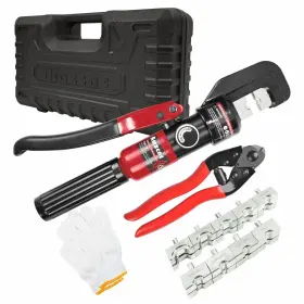 Amzcnc 723616963377 Hydraulic Hand Crimper Tool For Stainless Steel Cable Railing Fittings 1/