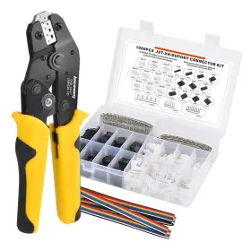 Ancwoony 790640386373 Ratchet Crimping Tool Kit Wire Crimper Plier Awg2818 With 1080pcs Connectors Inc