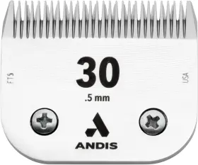 64260 Andis Ceramic Edge Size 30 Pet Clipper Blade Carbon Steel 1/50 Inch Sharp Cut