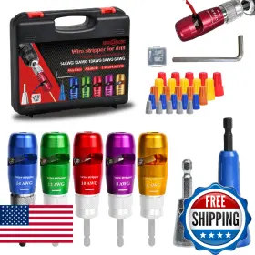 B0dyp7dc7g Angelsword Wire Stripper And Twister Tool Set For Drill - 6/8/10/12/14 Awg Wires