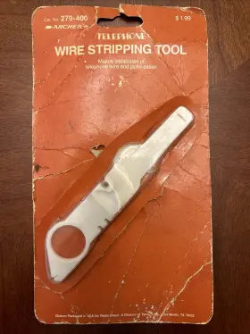 279-400 Archer Vintage Telephone Wire Stripping Tool Rare New In Package