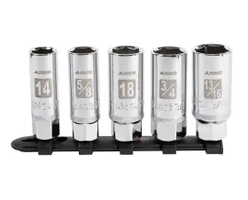 70011 Ares 11007-5-piece High Visibility 3/8-inch Drive Sae And Metric Spark Plug Socket S