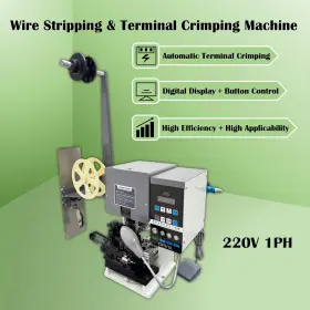 057231 Banfluxion Terminal Crimping Multi Core Cable Wire Stripping And Machine 220v 1ph