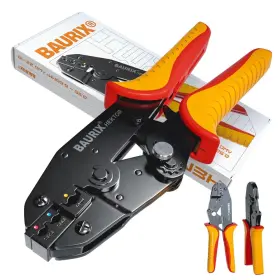 Cr3k-single Baurix Cable Lug Crimping Tool Crimper With Ergonomic Grip Awg 2010 Plier