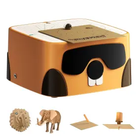 Qzj001 Beaverbot Kids Cardboard Cutter Tool - Safe Diy Construction Kit For Children