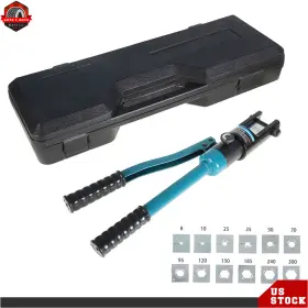 Ber355170 Berliii Hydraulic Wire Terminal Crimper Battery Cable Lug Crimping Tool 16 Mt 13 Dies