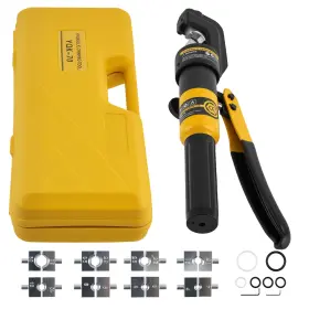 16vsoi Bfo 10t Hydraulic Crimper Crimping Tool With 9 Dies For Battery Cable 12awg-2/0awg