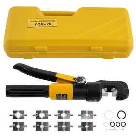 Dnwj60 Bfo 10t Heavy Duty Hydraulic Crimper Tool Set With 9 Dies For Battery Cable 12awg