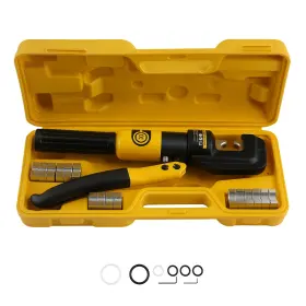 Oz1phu Bfo Heavy Duty Hydraulic Crimper Tool Set With 9 Dies For Battery Cable Lug Terminal