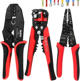 Biliple 758358555283 Wire Stripper And Crimping Tool Cutter Awg 24-10 Crimper