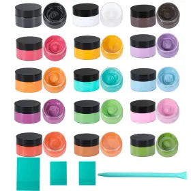 Ym1501 Boolooen 15 Colors Chalk Paste And 4 Mini Squeegees Sets For Stencils Ch