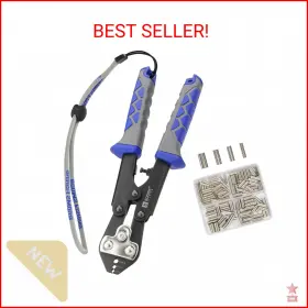 Booms Fishing Xw42 Crimping Pliers Kit 8.8in Crimper Tool For Wire And Mono Lines Up T