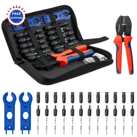 B0ffmq9qbx Bougerv Solar Crimper Tool Kit 12 Pairs Connectors 2 Spanner Wrench For