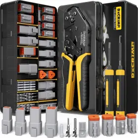 Branded 445015445492 Deutsch Dt Series Connector Crimping Tool Kit 2/3/4/6 Pin Waterproof Automotive