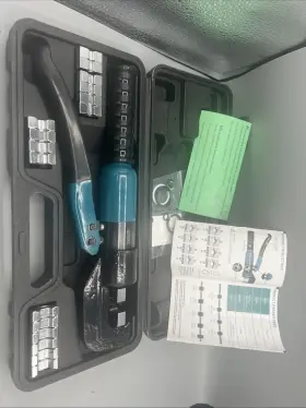 X00494pr1v Brileine Hydraulic Wire Crimper 10 Mt Battery Cable Lug Terminal Crimping Tool With 9 Dies
