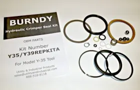 Burndy 781810006726 Packing Kit For Y35 / Y39 Hydraulic Crimp Tool - 100% O.e.m. Replacement Parts