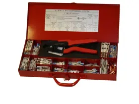 Burndy 781810276761 Y1mrtckit - Hytool Hand Operated Ratchet Crimper Kit For #8-1 Awg Cu With