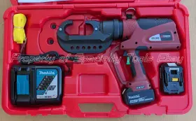 Pat46lwsli Burndy Hydraulic Battery 15 Ton P Die Crimper Crimping Tool Pat46