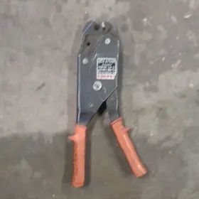 Burndy Qh25 Hytool Hand Crimper Manual Crimping Tool Orange Handles