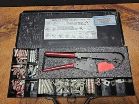 Y2mr Burndy Kit Compression System Ratchet Crimper With Various Crimps