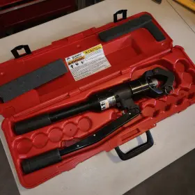 Y644hs Burndy Hydraulic Crimping Tool 11 Ton Model With Case Great Condition